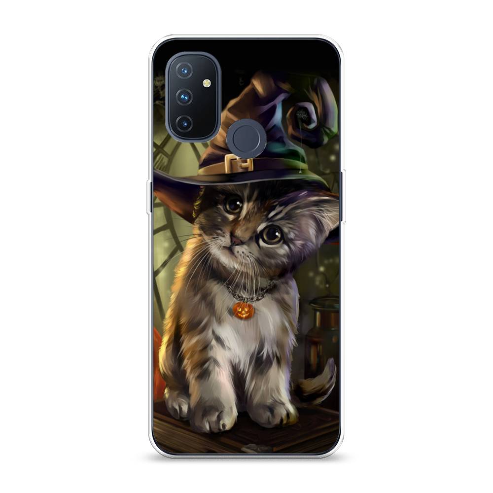 

Чехол Awog на OnePlus Nord N100 / ВанПлас Nord N100 "Кот на Хэллоуин", Зеленый;серый, 152450-2