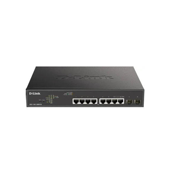 

Коммутатор D-LINK DGS-1100-10MPPV2/A черный, DGS-1100-10MPPV2/A