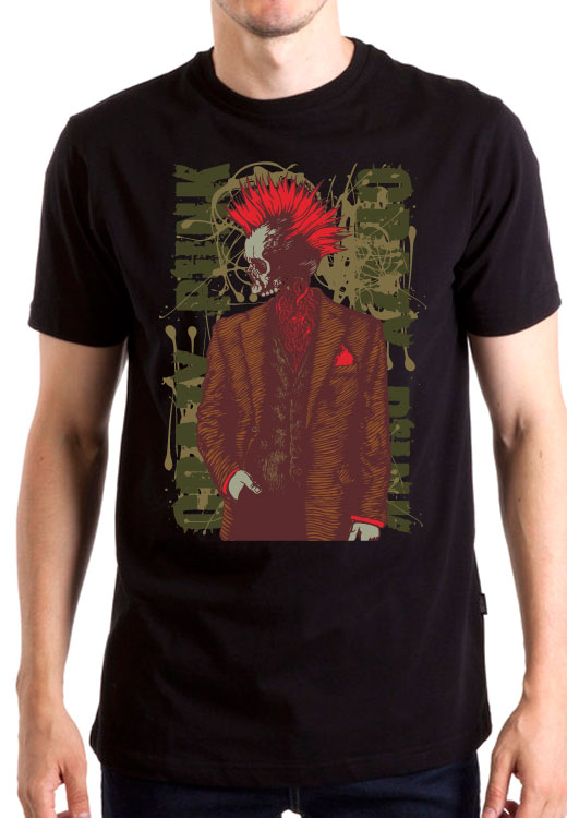 

Футболка унисекс NoBrand Crazy Punk черная XL, Черный, Crazy Punk