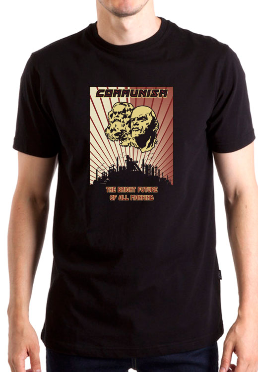 

Футболка унисекс NoBrand Communism Bright Future черная L, Черный, Communism Bright Future