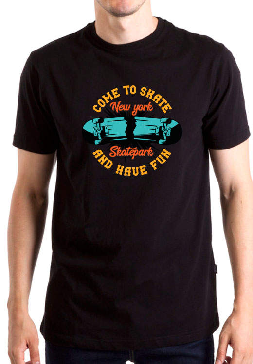 

Футболка унисекс NoBrand Come To Skate черная M, Черный, Come To Skate
