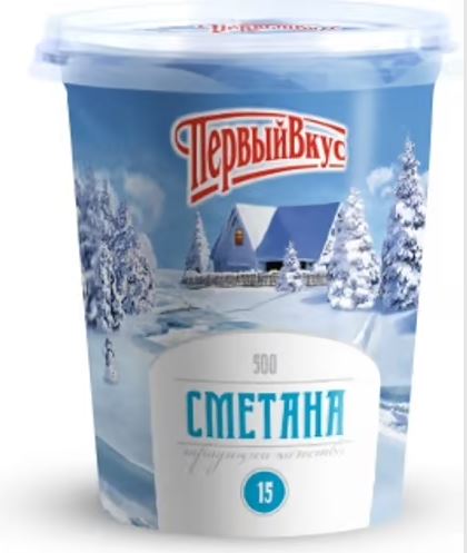 

Бзмж сметана 15% 500г гмз