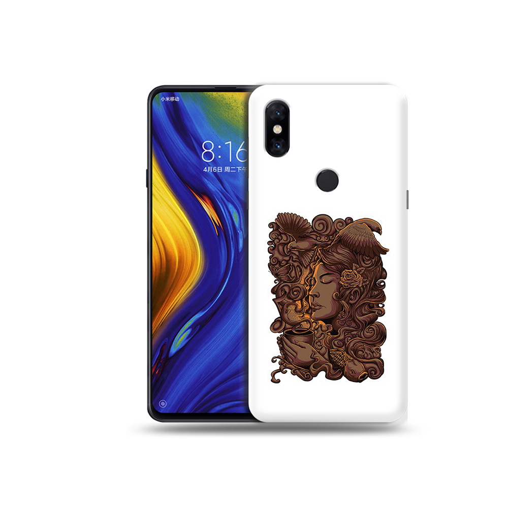 

Чехол MyPads Tocco для Xiaomi Mi Mix 3 девушка с длинными волосами абстракция, Прозрачный, Tocco
