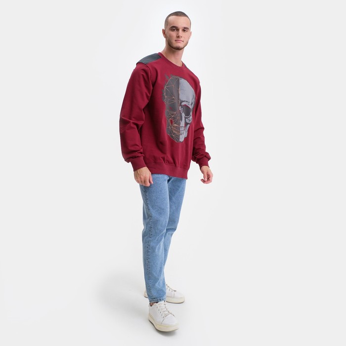 

Свитшот мужской NoBrand 000714057 бордовый XXL, 000714057