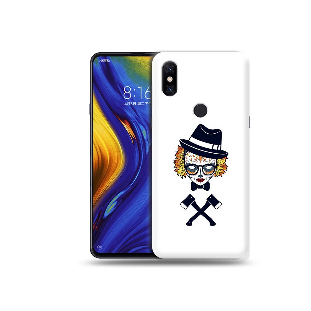 

Чехол MyPads Tocco для Xiaomi Mi Mix 3 девушка в маске с топорами рисунок, Прозрачный, Tocco