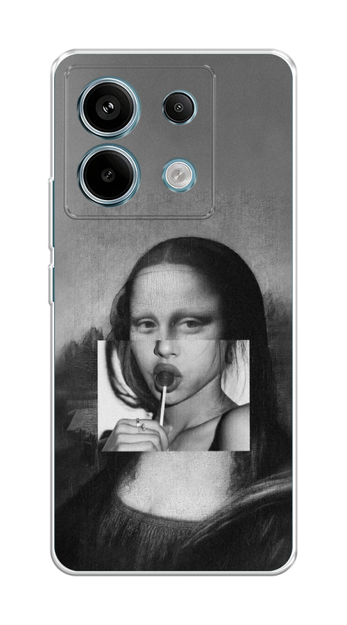 

Чехол Awog на Poco X6 "Mona Lisa sucking lollipop", Серый, 321550-1