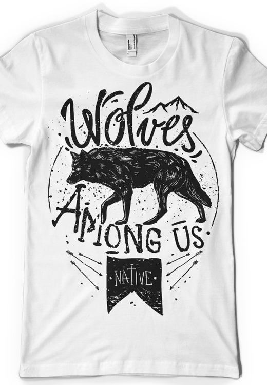 

Футболка унисекс NoBrand CM Wolves Among Us белая XL, Белый, CM Wolves Among Us