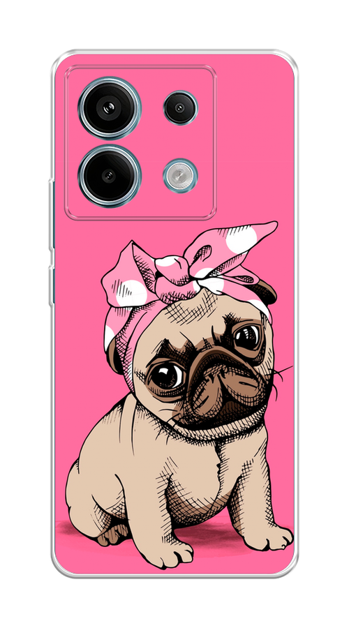 

Чехол Awog на Poco X6 "Dog Pin-Up", Розовый;бежевый, 321550-1