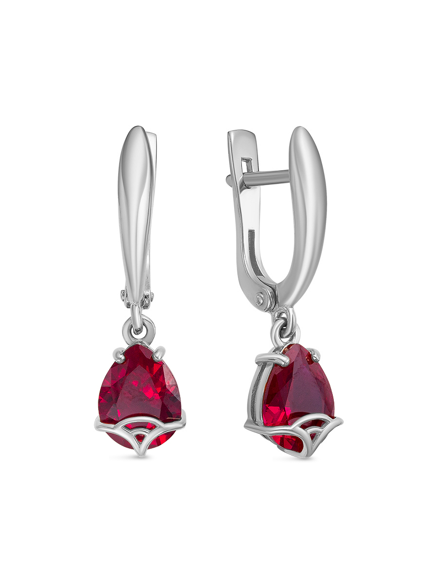 

Серьги подвески из серебра с корундом SamoroDki Jewelry 2-03-248-02р, 2-03-248-02р