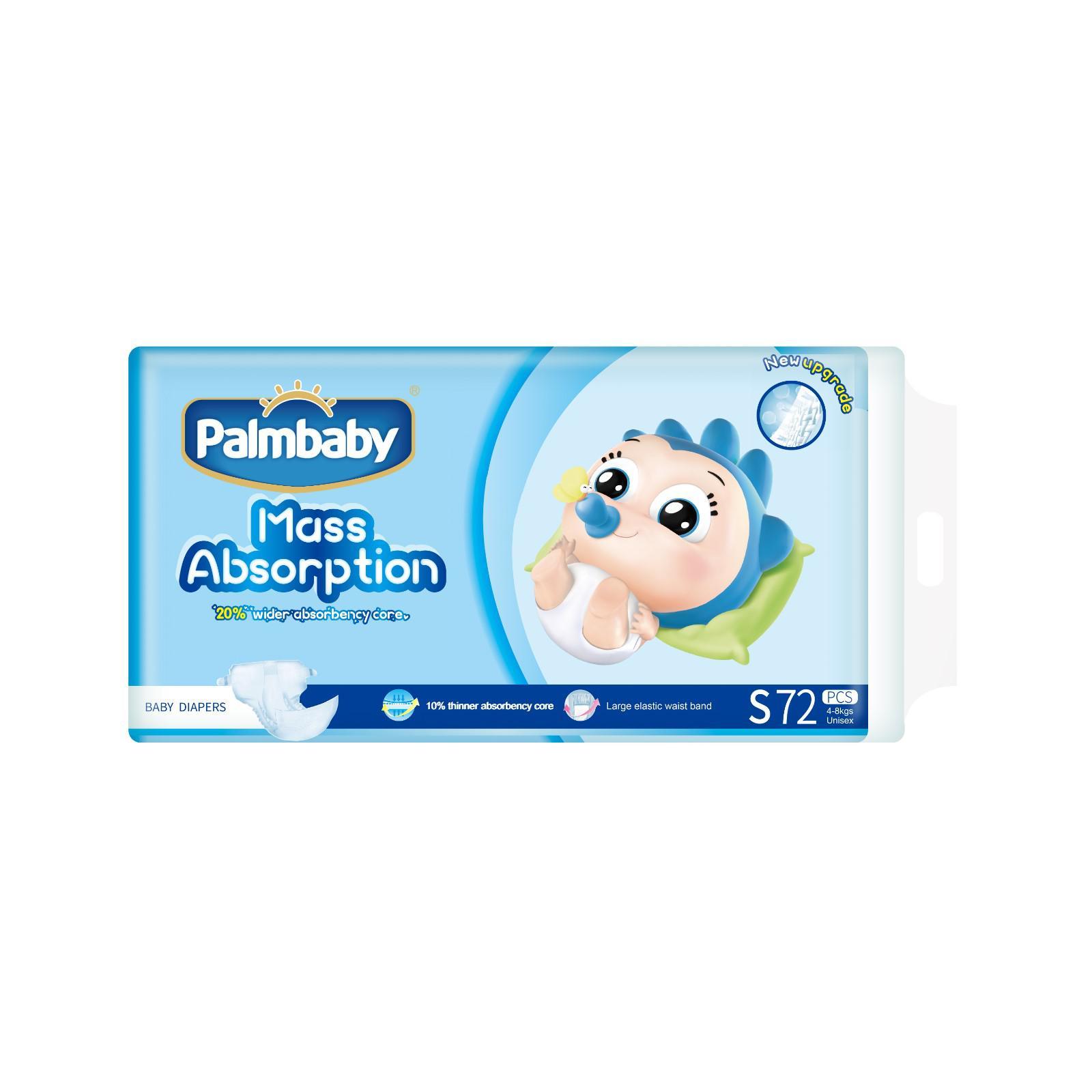 Подгузники Palmbaby S (3-7 кг) 72 шт 3090279