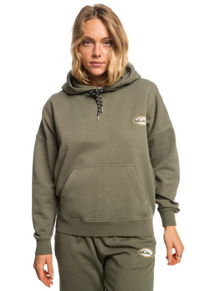 

Худи женское Quiksilver EQWFT03168 хаки L, EQWFT03168