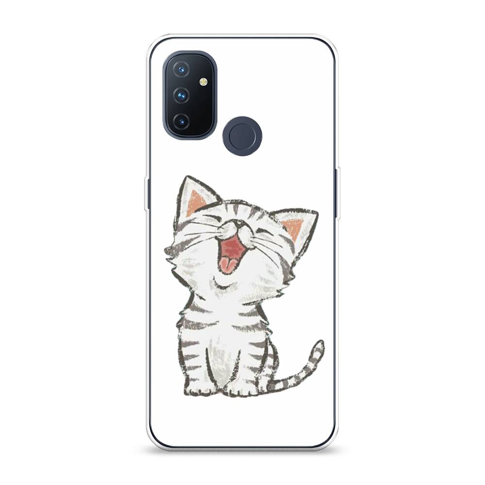 

Чехол Awog на OnePlus Nord N100 / ВанПлас Nord N100 "Котенок рисованный", Серый;белый, 152450-1