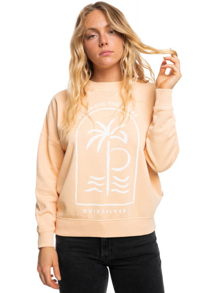 

Свитшот женский Quiksilver EQWFT03167 оранжевый S, EQWFT03167