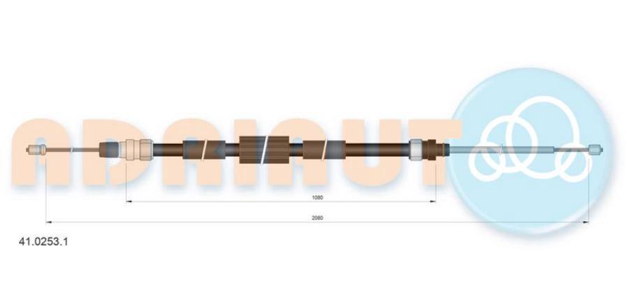 Трос Ручника ADRIAUTO 4102531