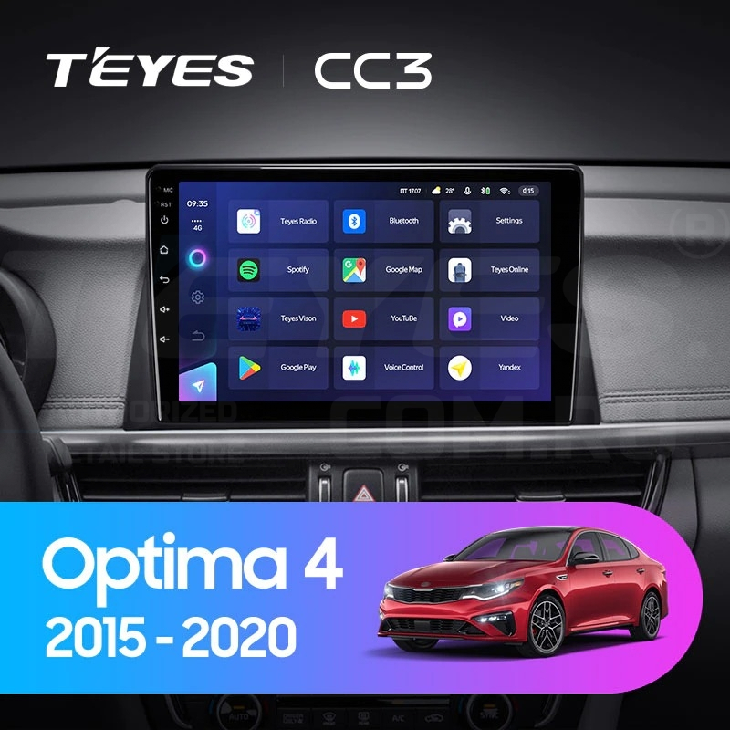 Штатная магнитола Teyes CC3 432 Kia Optima 4 JF 2015-2020 Тип-A 35300₽