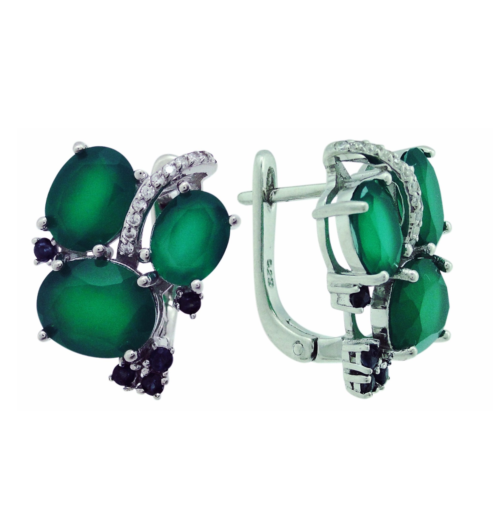 

Серьги из серебра с сапфиром Balex Jewellery 2405937284, 2405937284