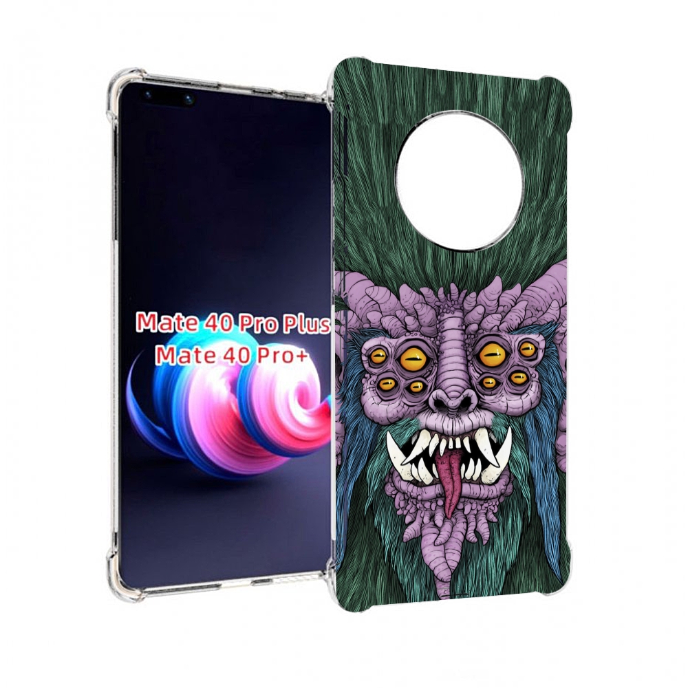 

Чехол MyPads многоглазый черт для Huawei Mate 40 Pro+ Plus, Прозрачный, Tocco