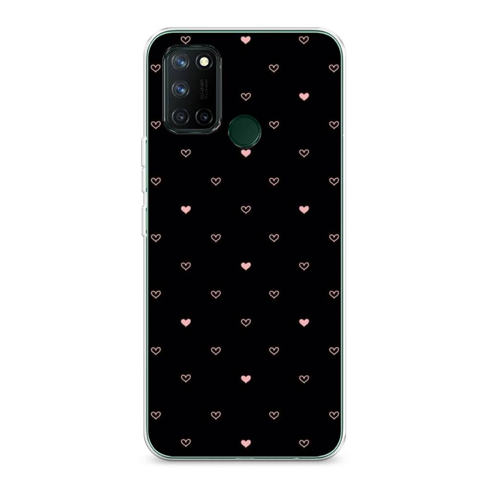 

Чехол Awog на Realme 7i "Черный фон и сердечки", Разноцветный, 253950-3