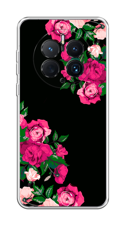 

Чехол на Huawei Mate 50 Pro "Розы фуксия", Черный;розовый;зеленый, 6109950-1