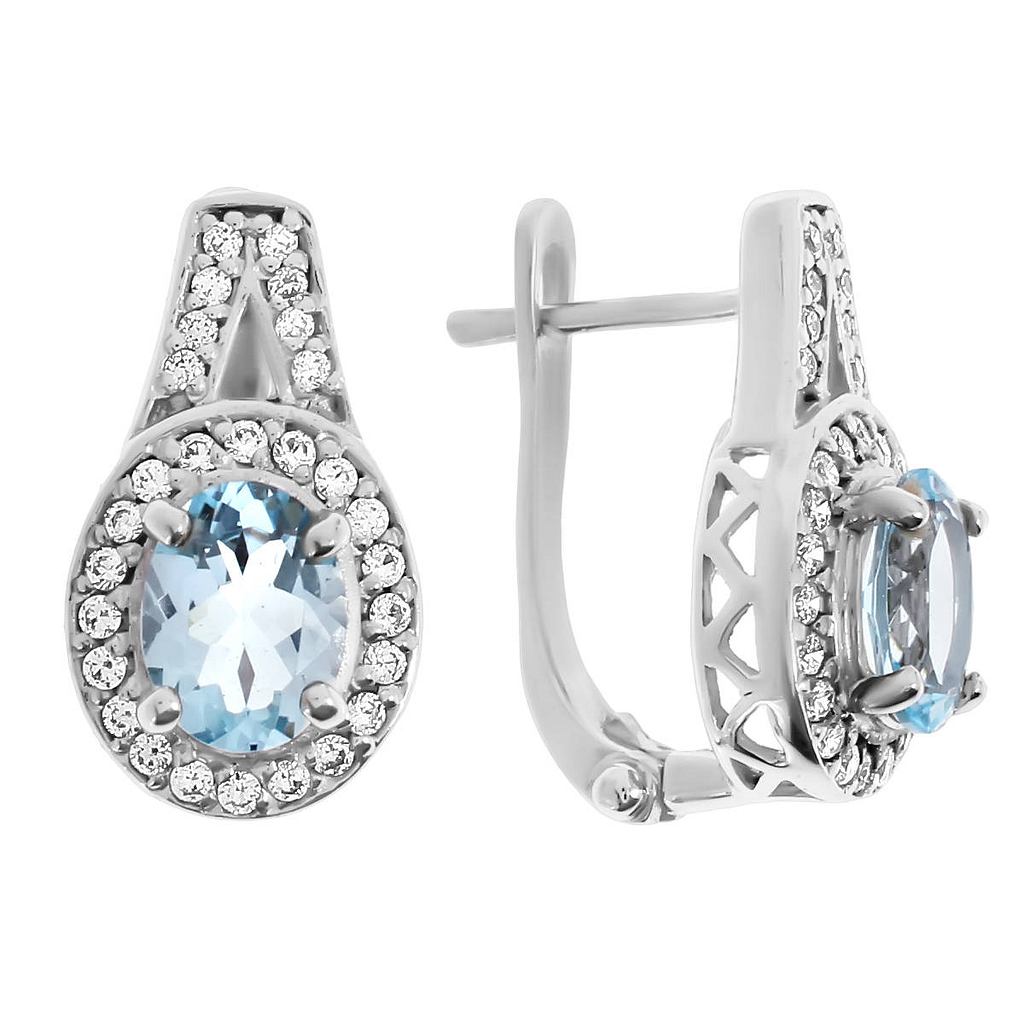 

Серьги из серебра с топазом Balex Jewellery 2405932519, 2405932519