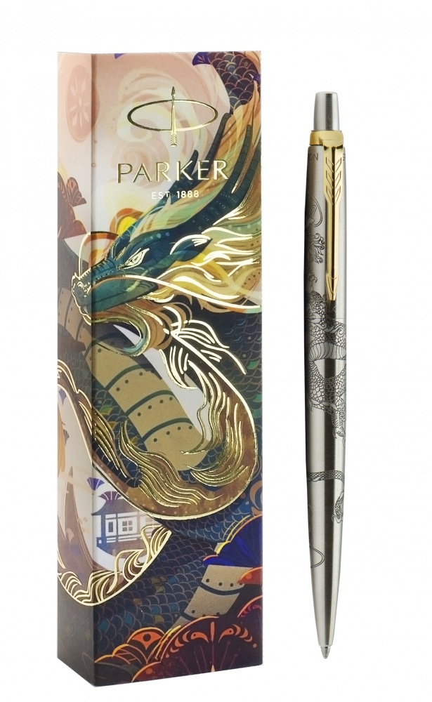 

Шариковая ручка Parker Jotter Dragon Special Edition, St Steel GT, Jotter