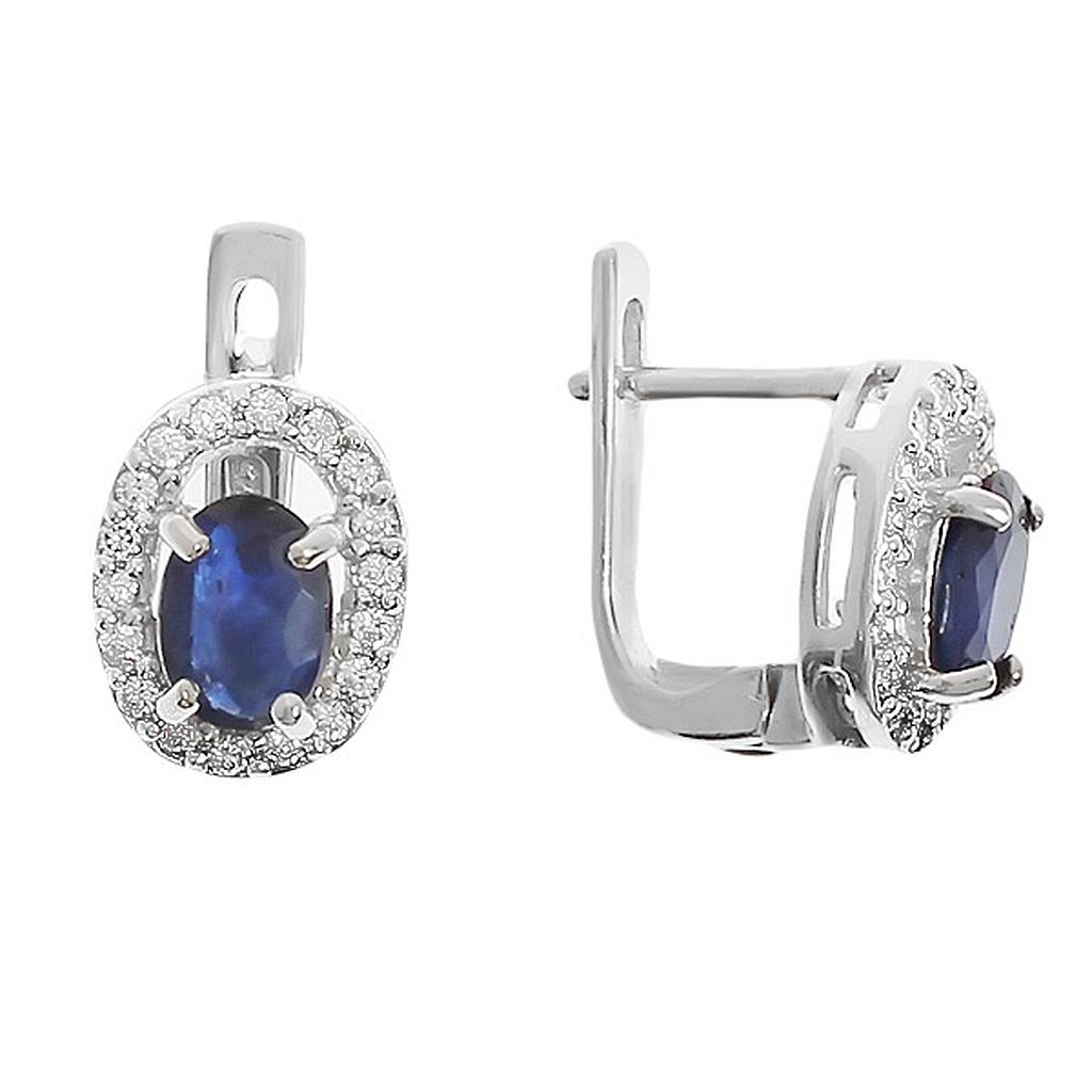 

Серьги из серебра с сапфиром Balex Jewellery 2405835541, 2405835541