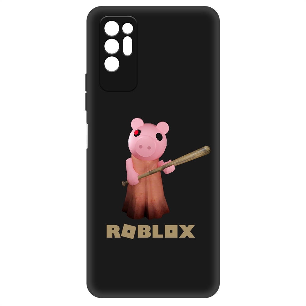 Чехол-накладка Krutoff Soft Case Roblox-Пигги для TECNO Pova 2 черный