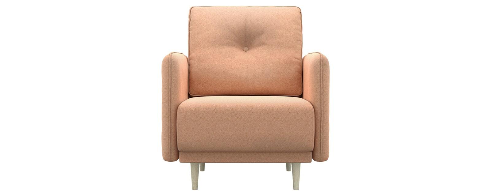фото Кресло тканевое голливуд bjork розовый (рогожка) d1 furniture