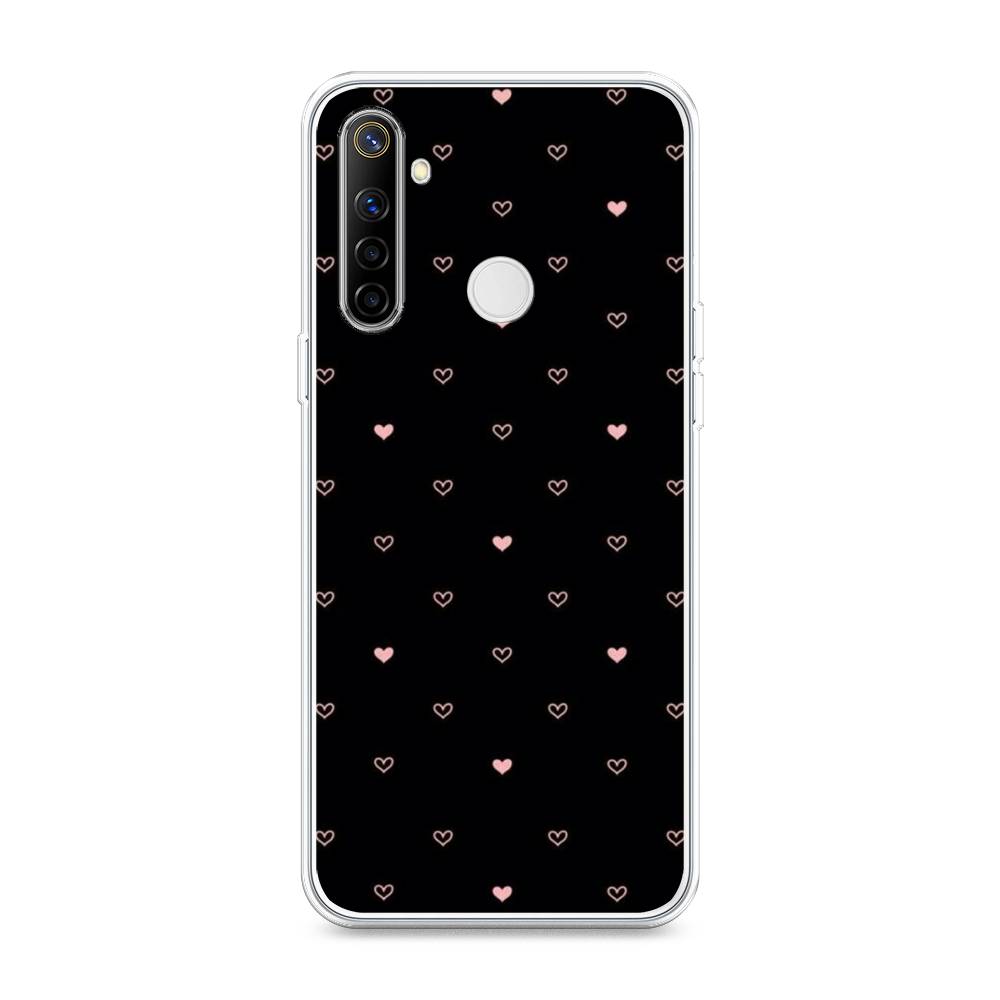 

Чехол Awog на Realme 6i "Черный фон и сердечки", Разноцветный, 252950-3