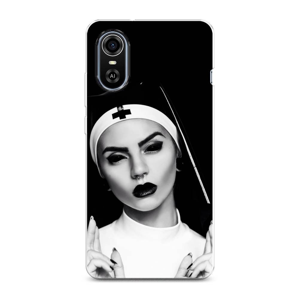 

Чехол Awog на ZTE Blade A31 Plus / ЗТЕ Блэйд A31 Plus "Черная монашка", Разноцветный, 135750-9