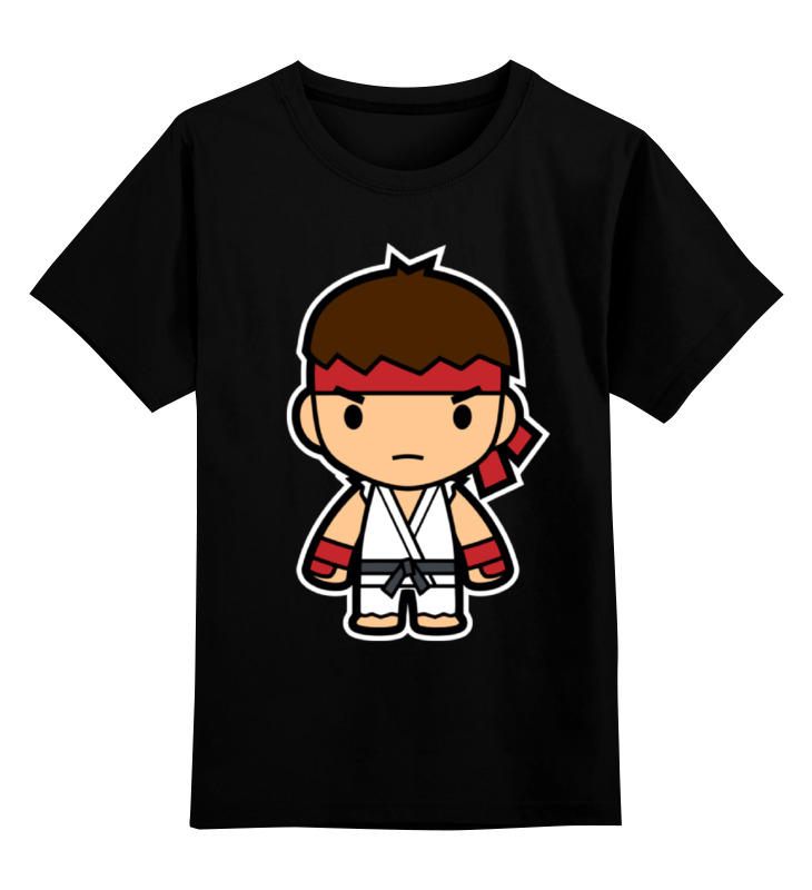 

Детская футболка Printio Ryu street fighter цв.черный р.116, 0000000773777