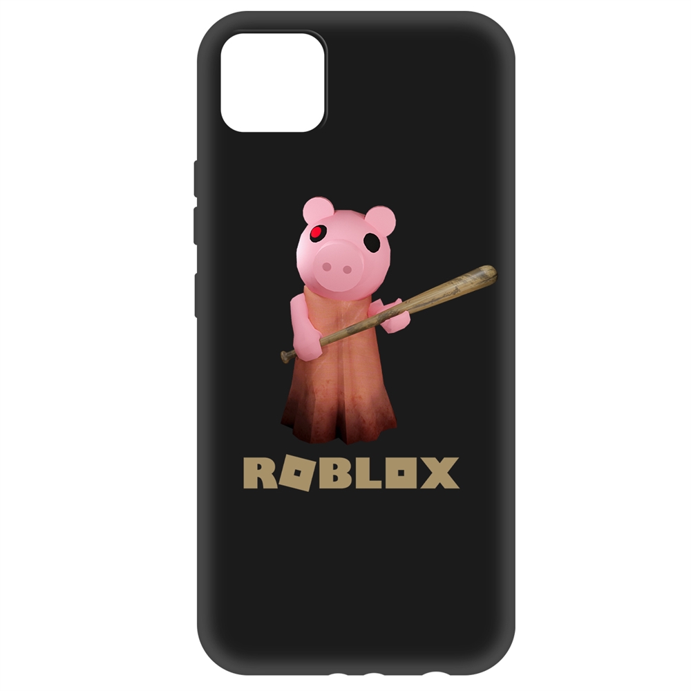 Чехол-накладка Krutoff Soft Case Roblox-Пигги для Realme C11 черный
