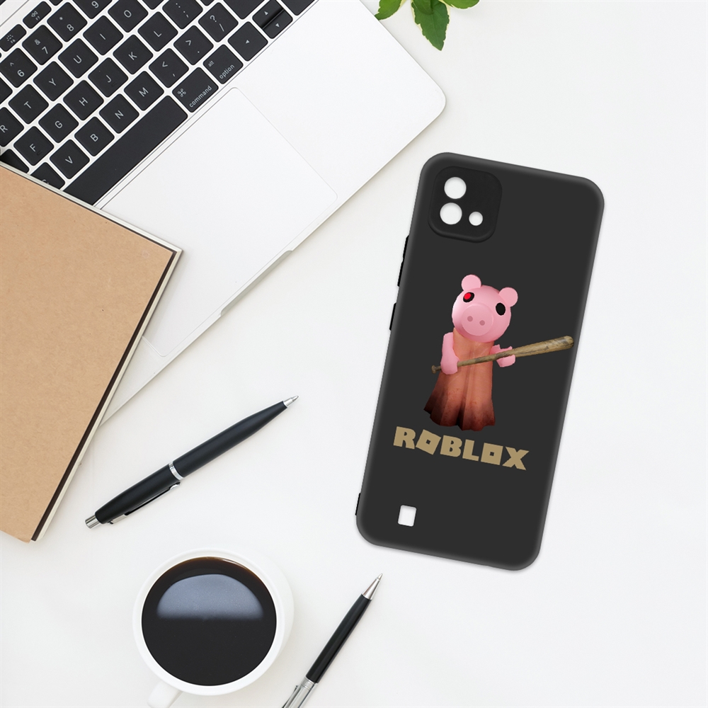 Чехол-накладка Krutoff Soft Case Roblox-Пигги для Realme C11 (2021) черный