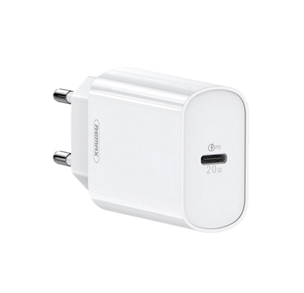 фото Сетевое зарядное устройство usb-c remax rp-u70 (3a/pd 20w) <белый>