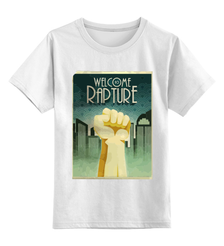 

Детская футболка Printio Welcome to rapture цв.белый р.116, 0000000773459