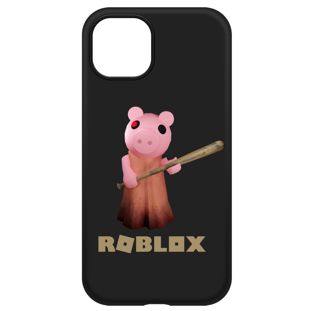 

Чехол-накладка Krutoff Soft Case Roblox-Пигги для iPhone 13 черный