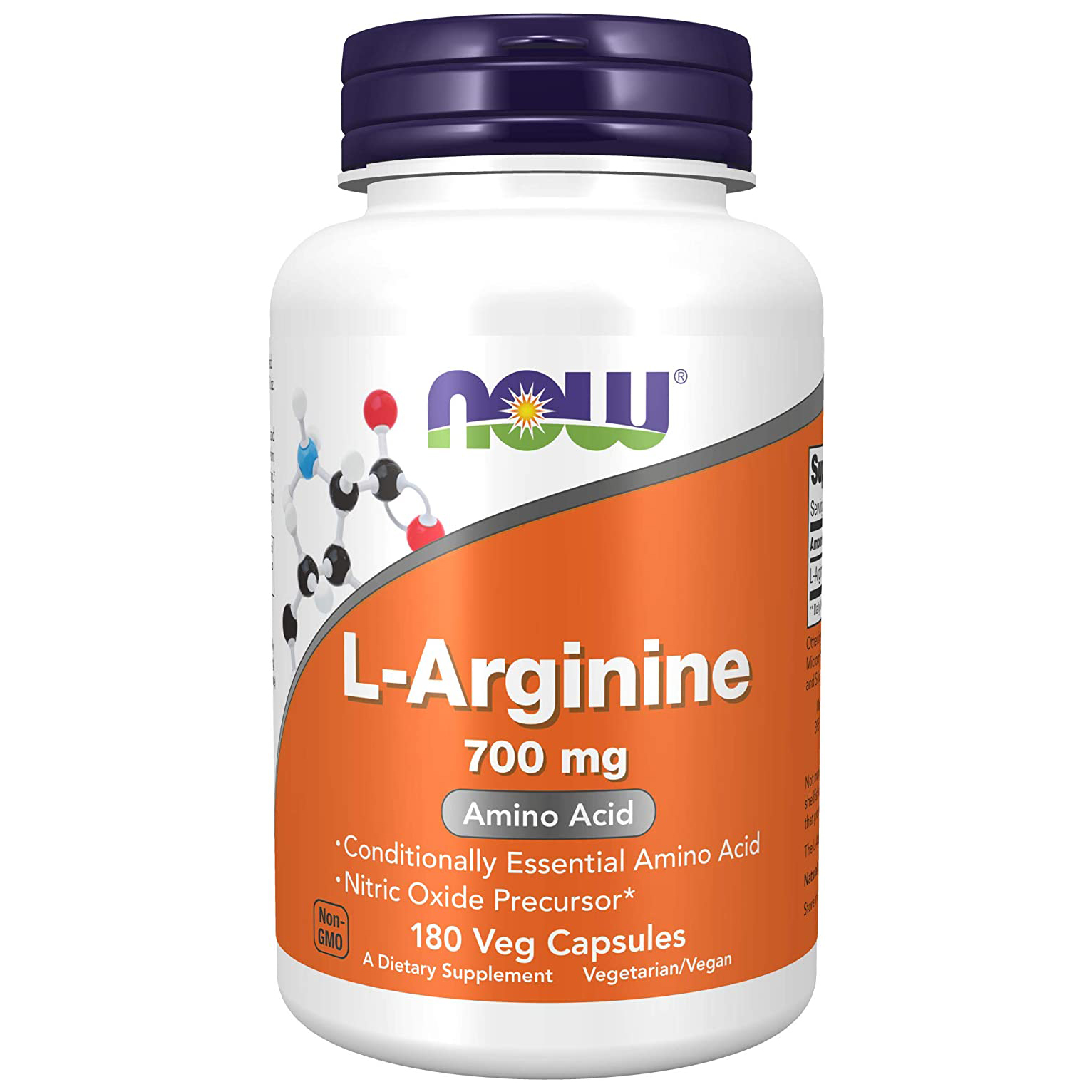 Л-Аргинин NOW L-Arginine 700 mg, 180 капс.