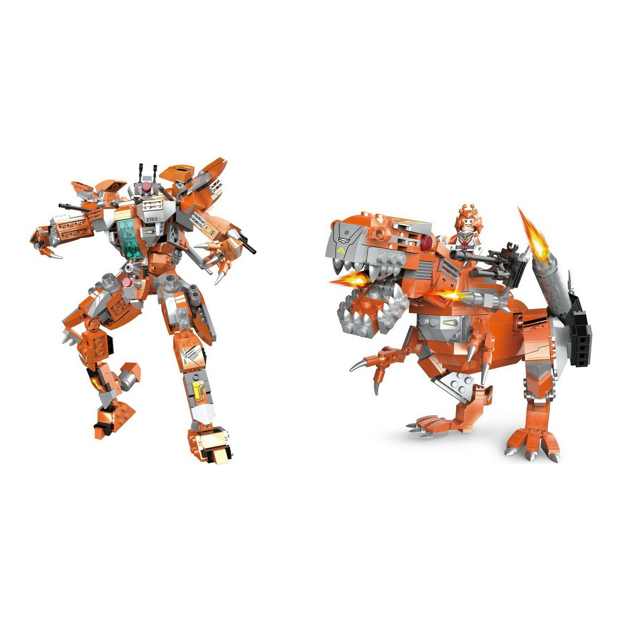 

Конструктор Cogo Робот-динозавр 516 деталей