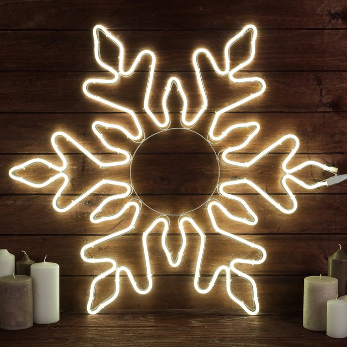 

Световая фигура Luazon Lighting Снежинка 3613108 белый холодный, Снежинка