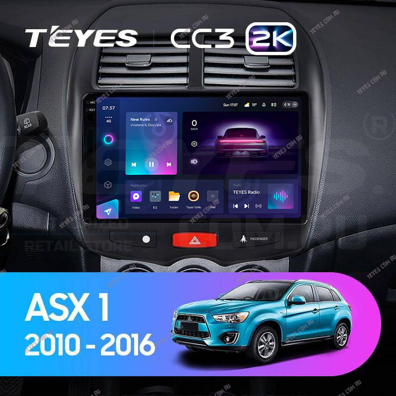 Штатная магнитола Teyes CC3 2K 432 Mitsubishi ASX 1 2010-2016 Тип-A 41000₽