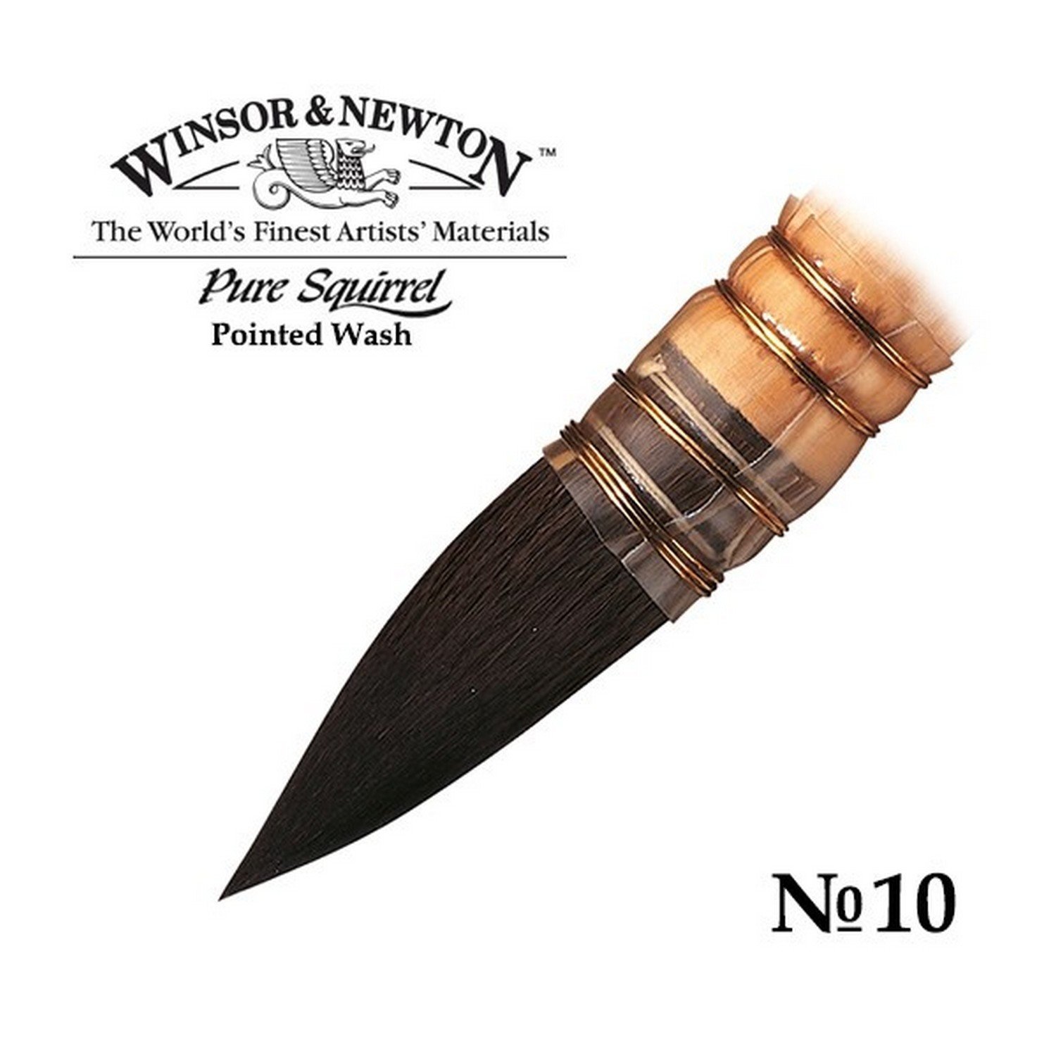 

Кисть Winsor&Newton Pure Squirrel, белка, №10, Коричневый