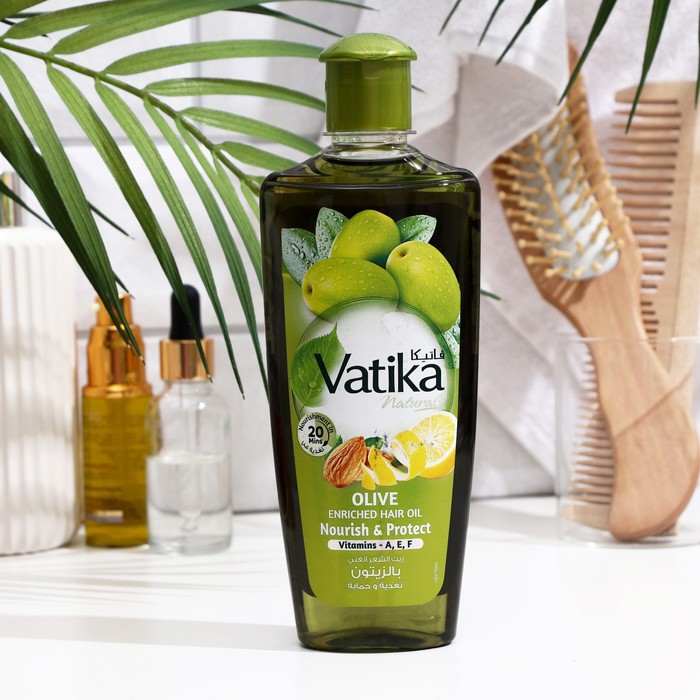 фото Масло для волос vatika olive enriched обогащённое оливой, 200 мл