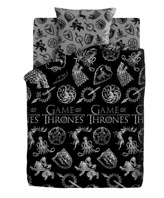 

Комплект постельного белья 2.0 перкаль Игра престолов 70х70 Game of thrones, Непоседа