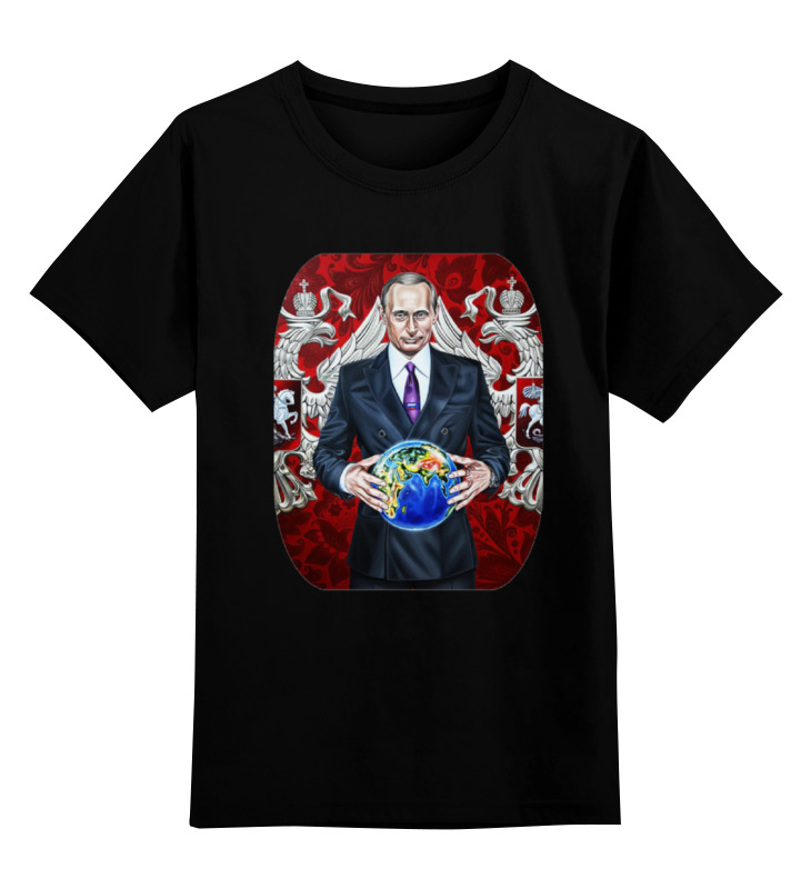 

Детская футболка Printio Putin цв.черный р.116, 0000000771231