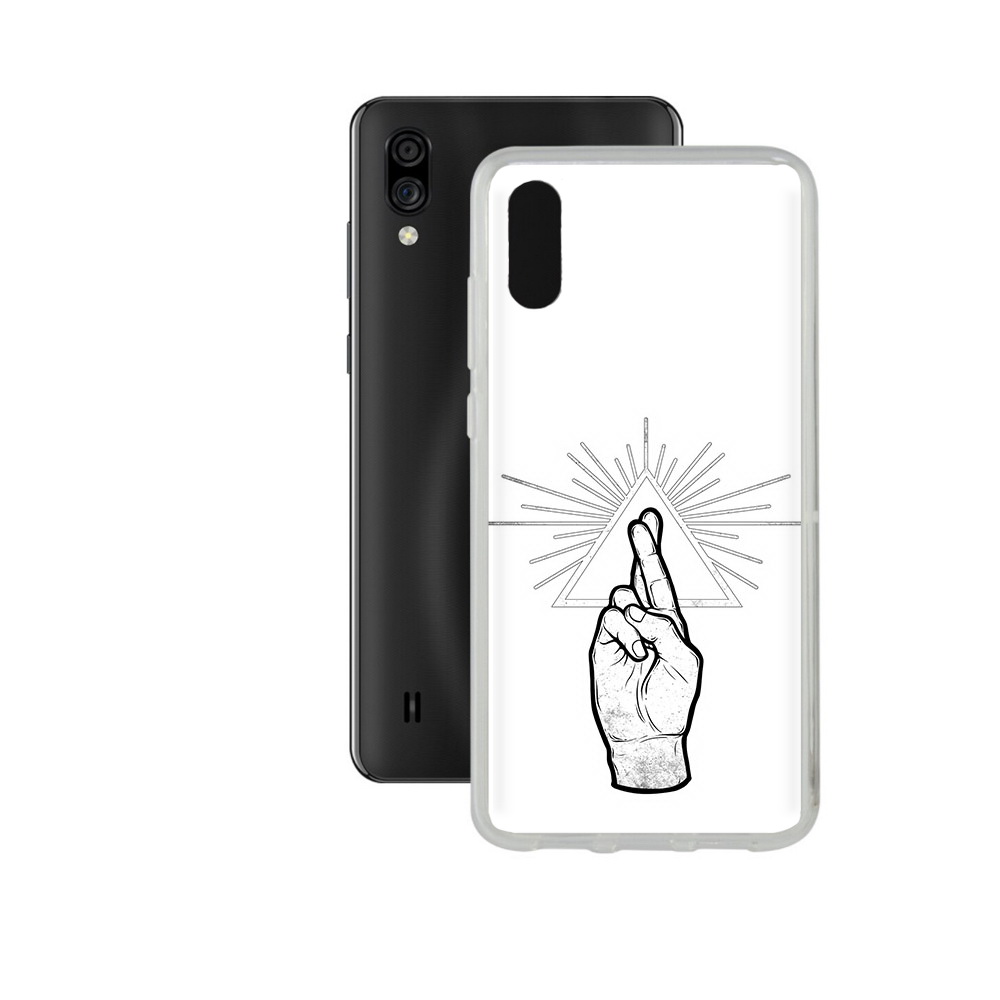 Чехол MyPads Tocco для ZTE Blade A5 (2020) черно белая рука (PT226944.454.681)