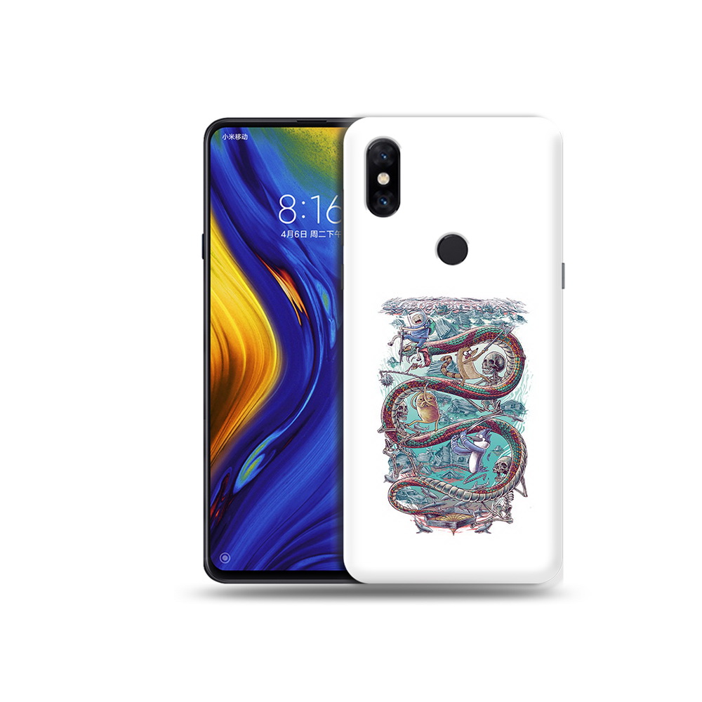 

Чехол MyPads Tocco для Xiaomi Mi Mix 3 время приключений страшилка (PT119757.326.280), Прозрачный, Tocco