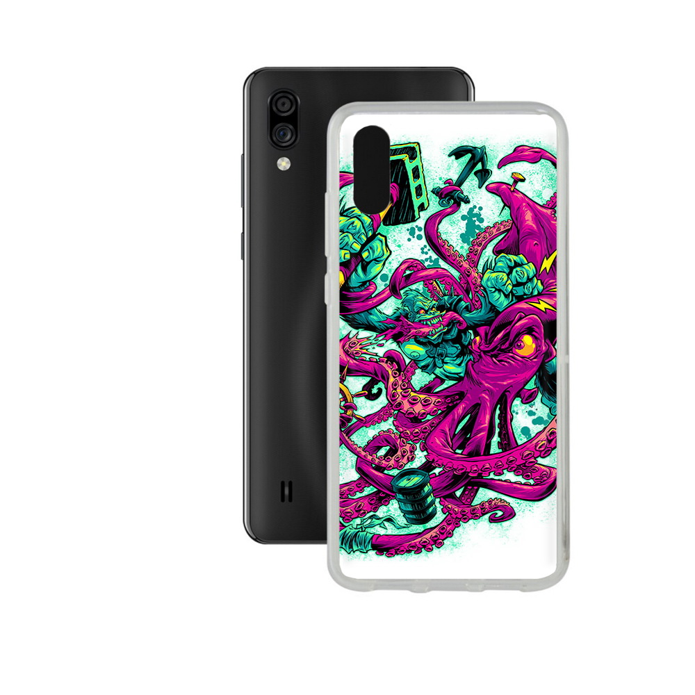 Чехол MyPads Tocco для ZTE Blade A5 (2020) фиолетовый кракен (PT226944.454.657)