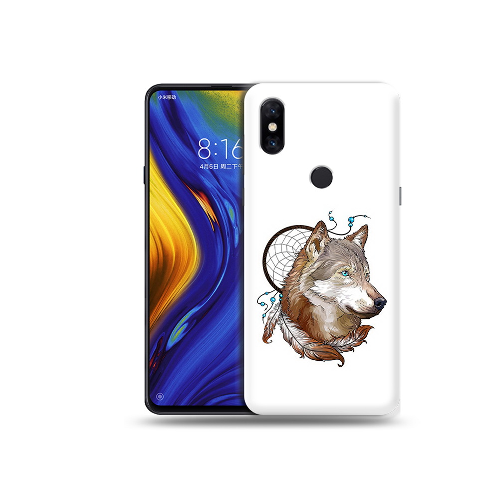 

Чехол MyPads Tocco для Xiaomi Mi Mix 3 волк и ловец снов (PT119757.326.269), Прозрачный, Tocco