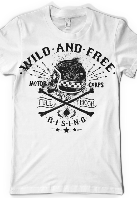 

Футболка унисекс NoBrand CM Wild Free белая XL, Белый, CM Wild Free
