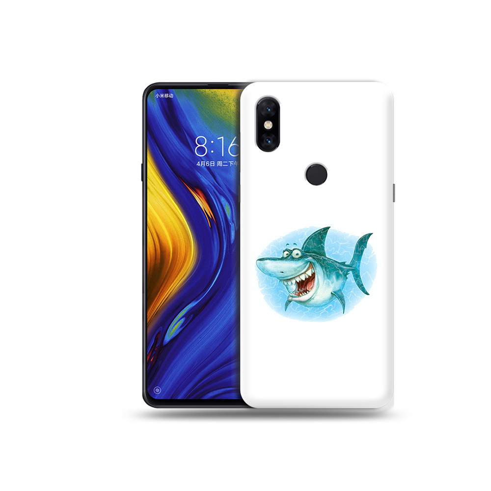 

Чехол MyPads Tocco для Xiaomi Mi Mix 3 веселая акула (PT119757.326.261), Прозрачный, Tocco